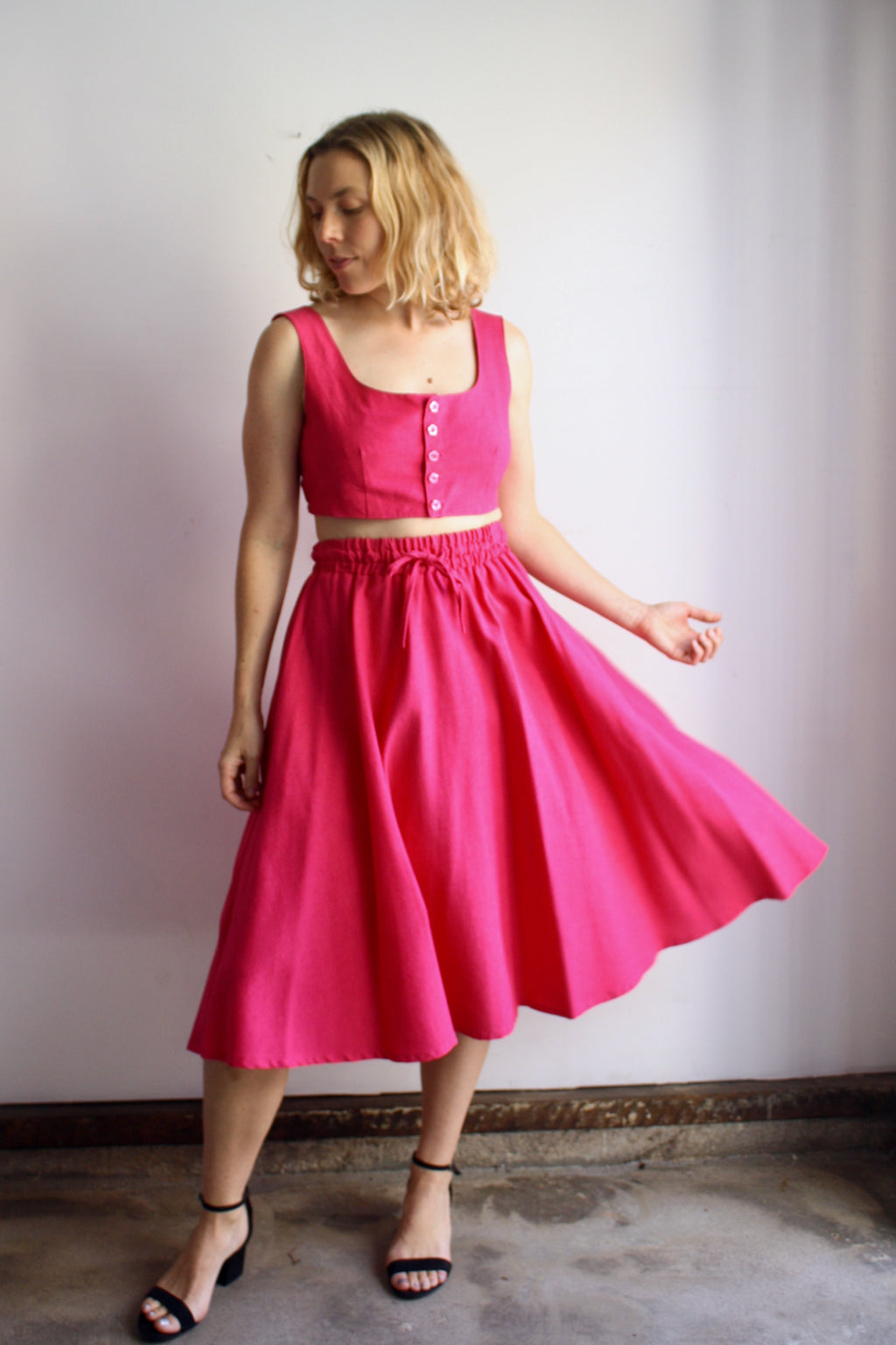Ella Skirt - Hot Pink