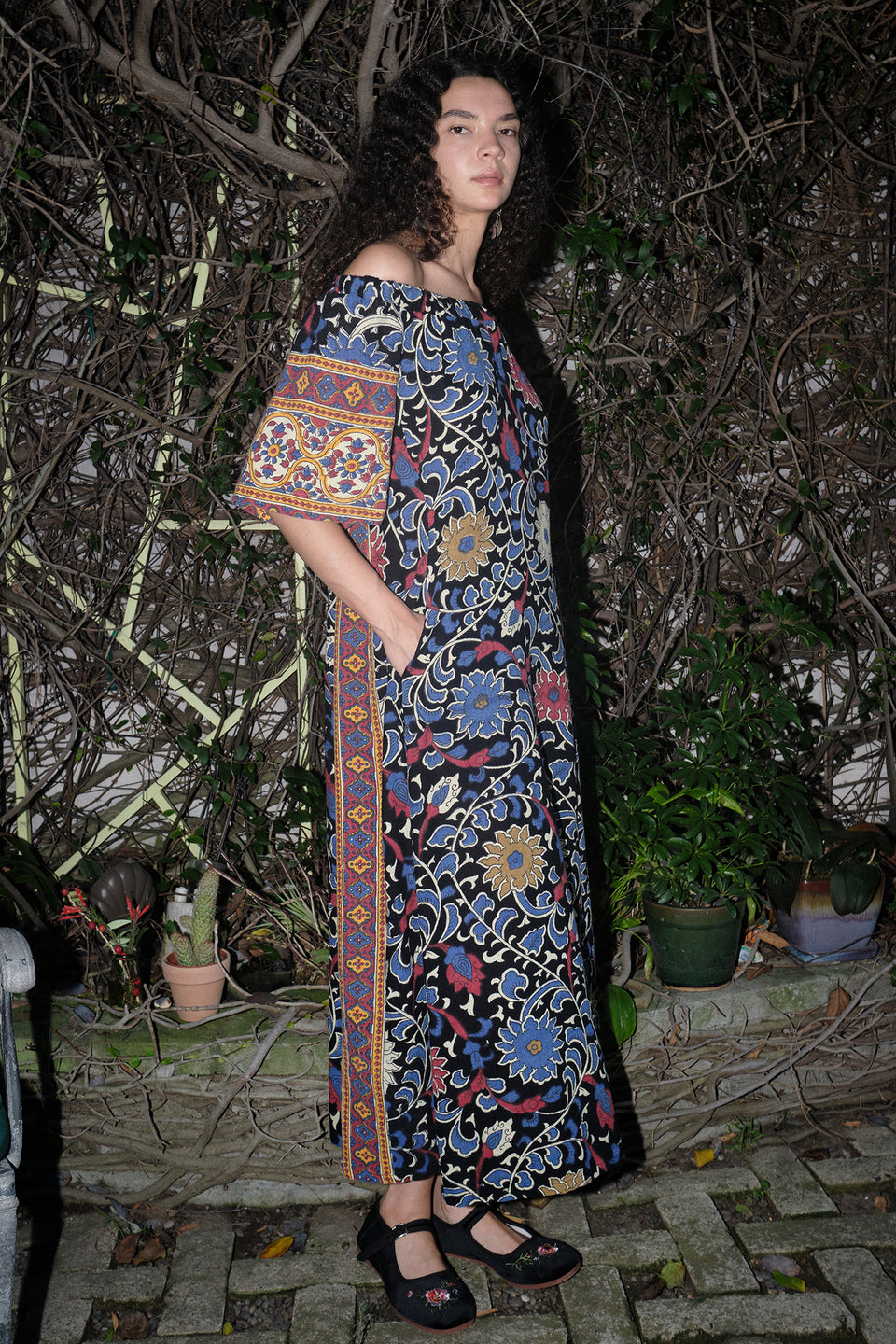 Aloe Maxi Dress - Black Sunflower