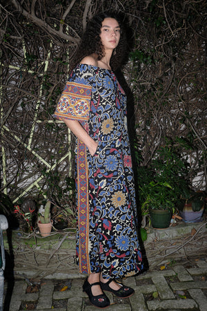 Aloe Maxi Dress - Black Sunflower