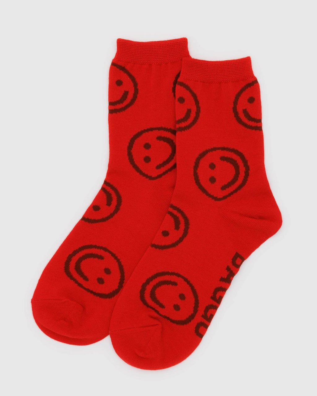 Crew Sock - Red Happy