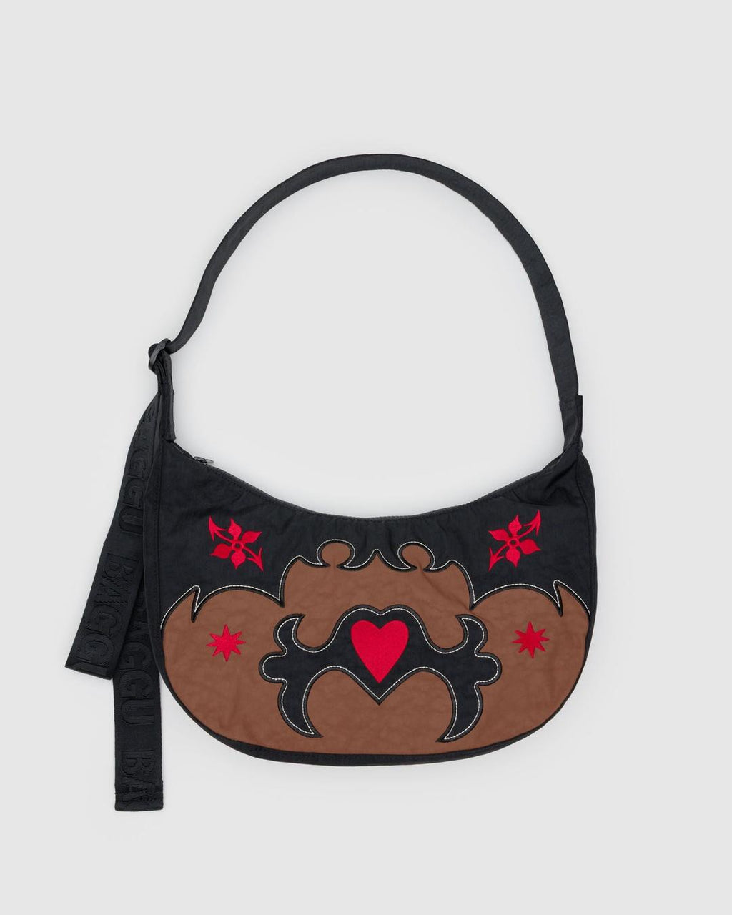 Medium Crescent Bag - Western Applique