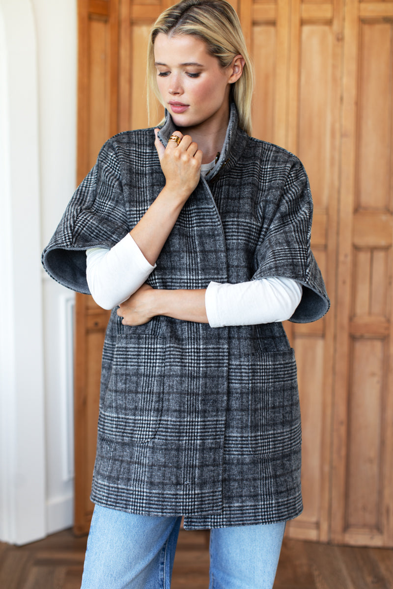 Reversible Topper Coat - Arlo Plaid