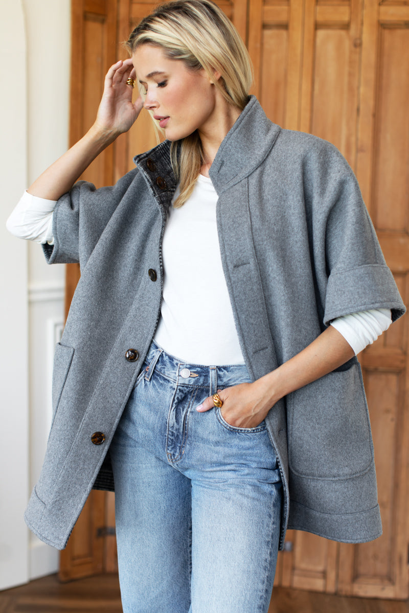 Reversible Topper Coat - Arlo Plaid