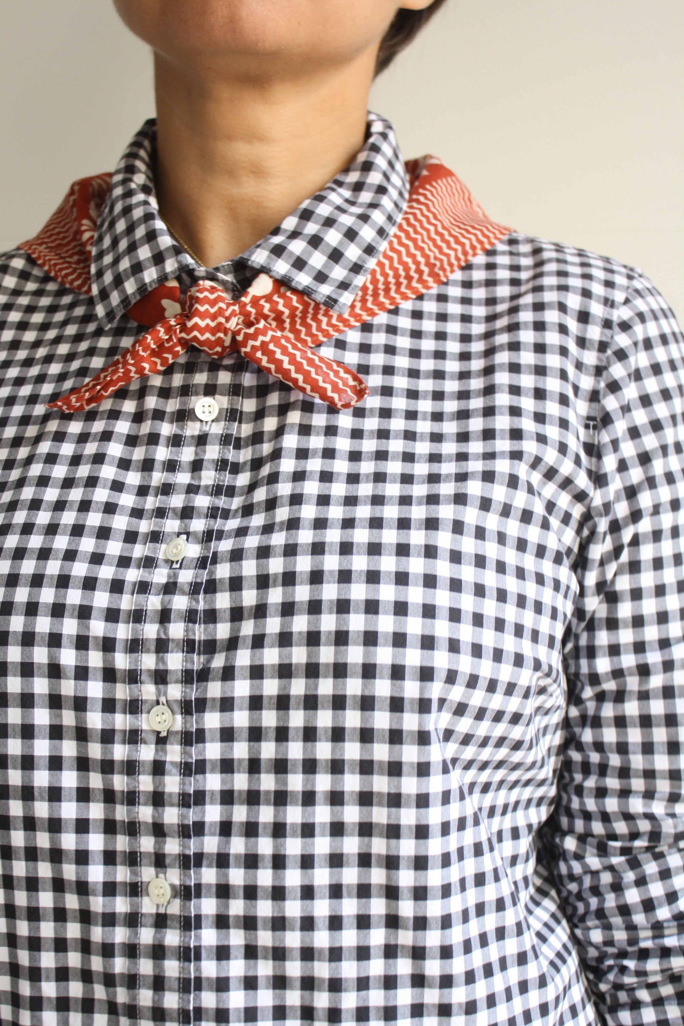 Hedy Dress 16 - Mixed Black Gingham