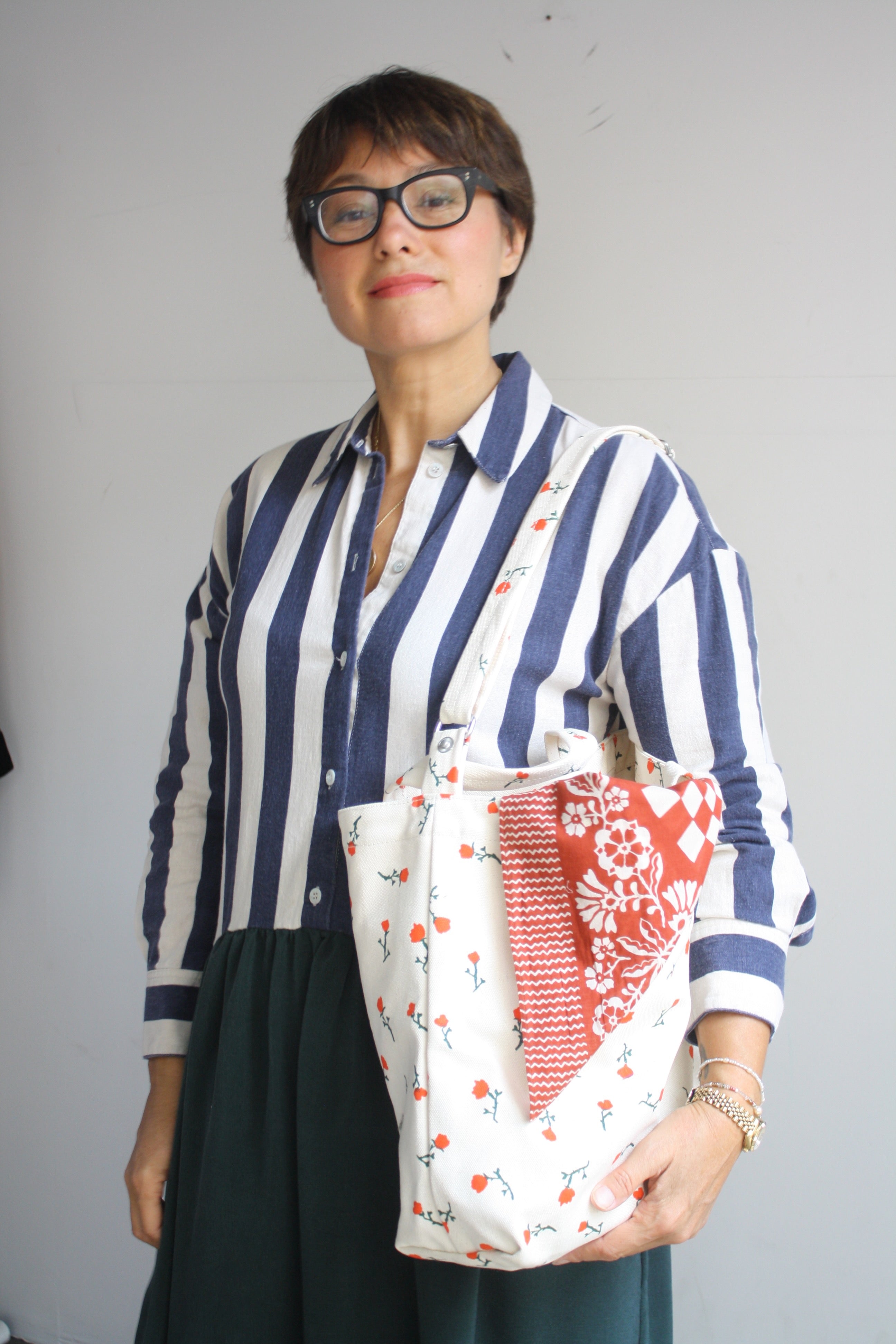 Horizontal Zip Duck Bag - Painted Wildflower