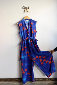 Mistral Jumpsuit - Blue/Red Bunnies