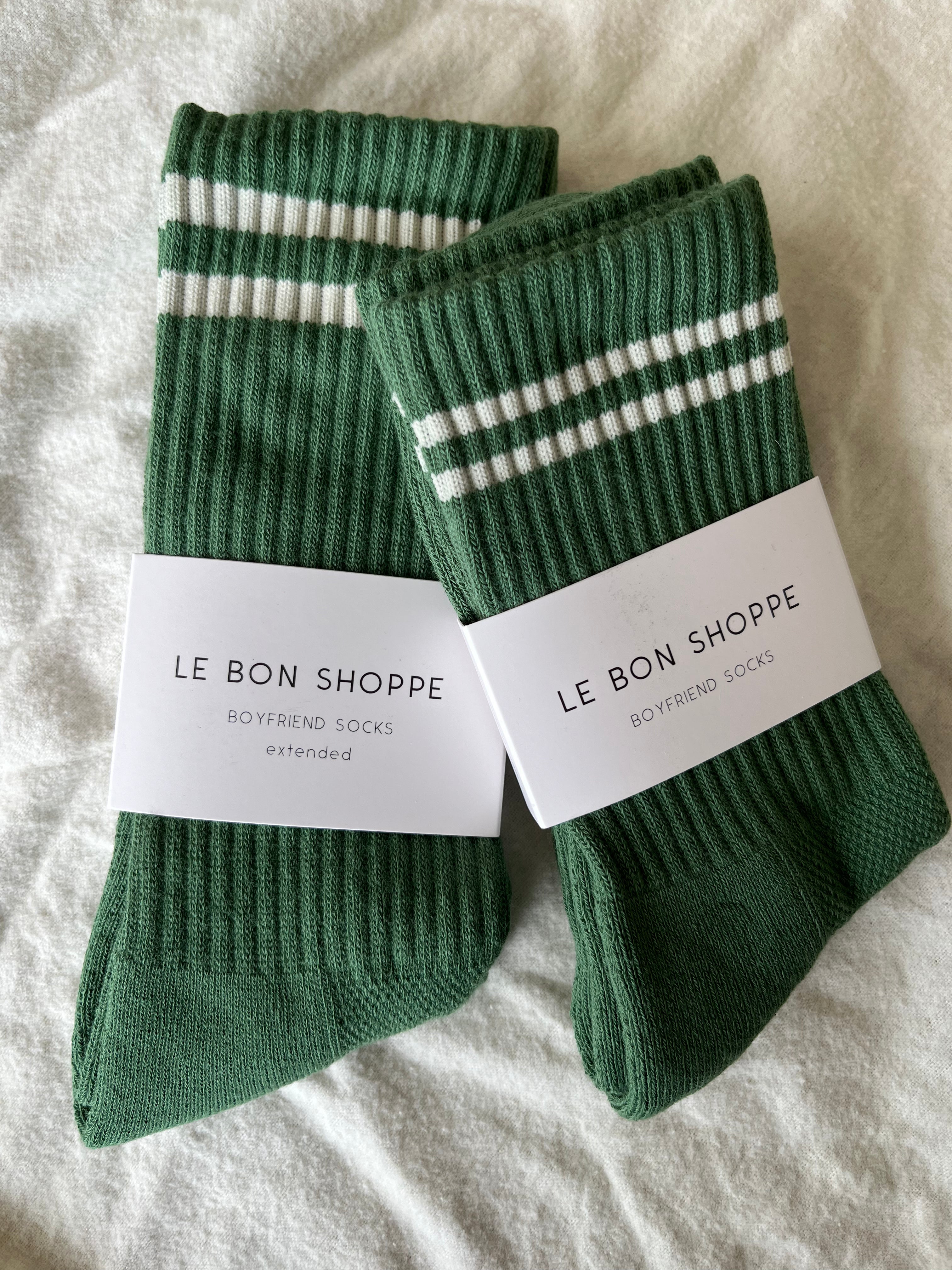 Le Bon Shoppe his & mers moss boyfriend socks