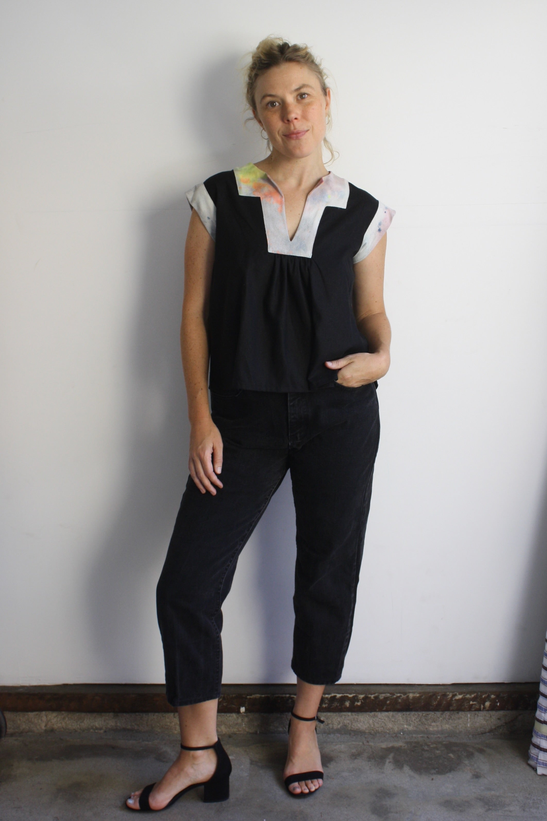 Jenny Top - Dyed Raw Silk - X-Small 2