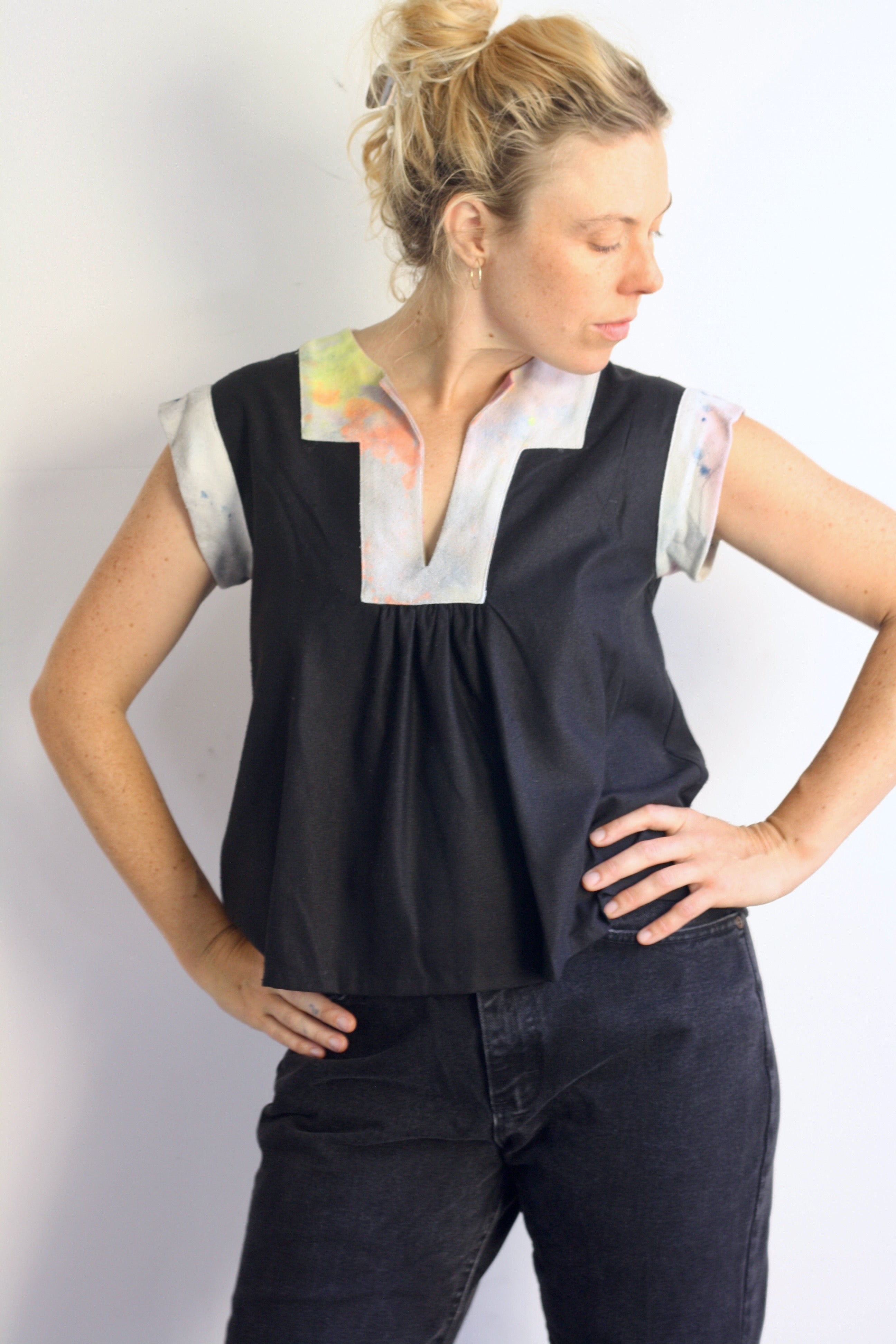 Jenny Top - Dyed Raw Silk - X-Small 2