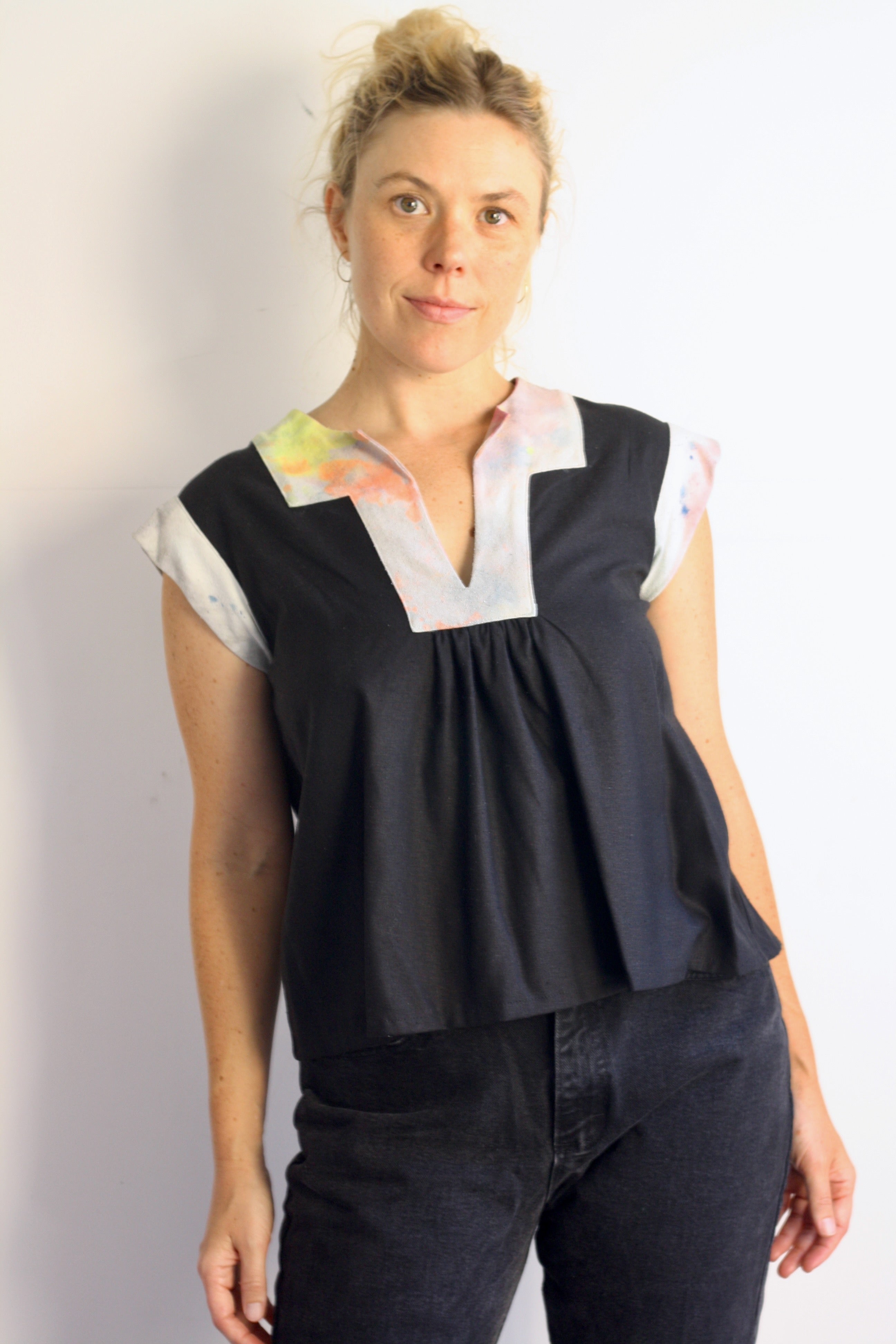 Jenny Top - Dyed Raw Silk - X-Small 2
