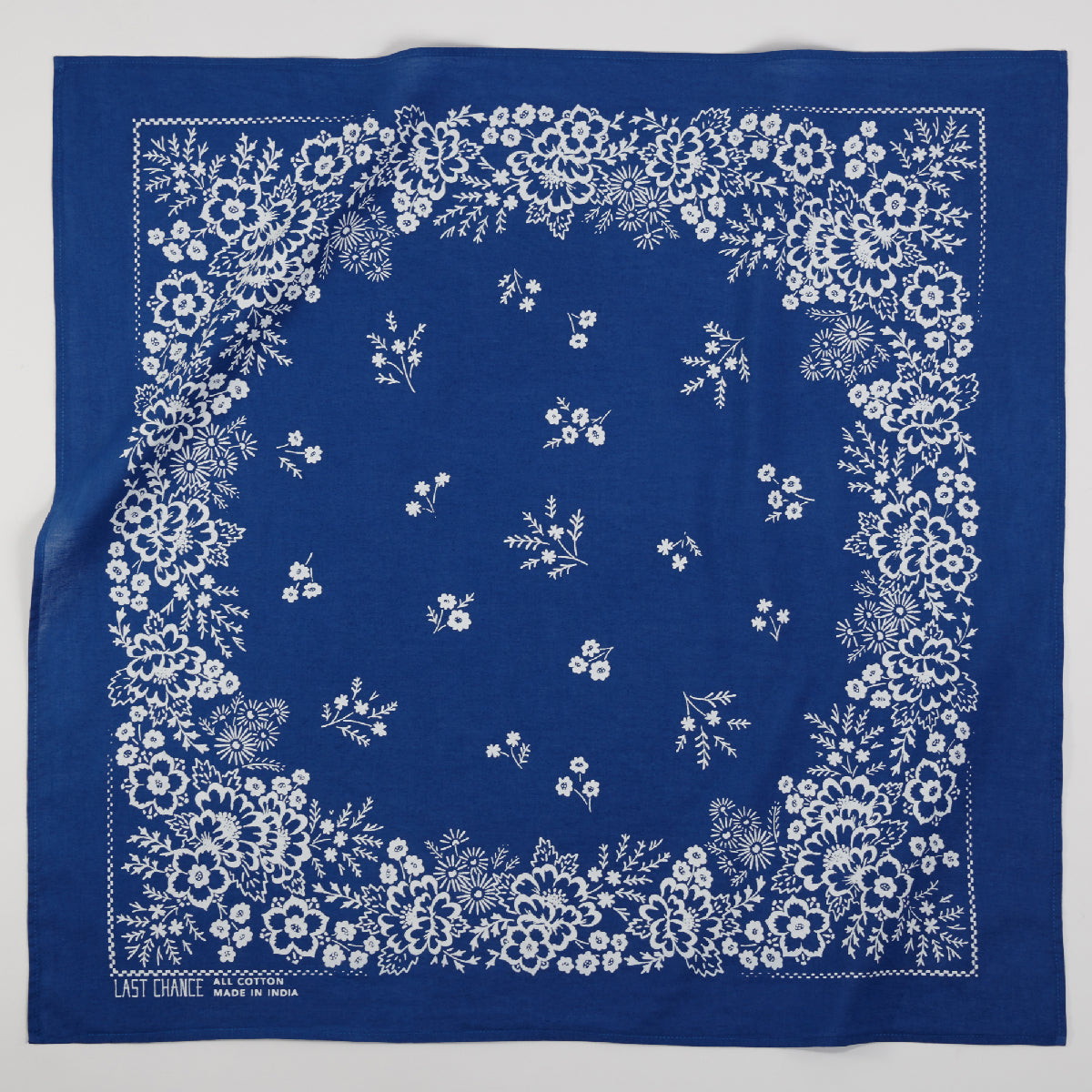 Cotton Bandana - Azure Blue Field