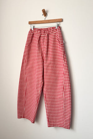 Arc Pants - Red Gingham