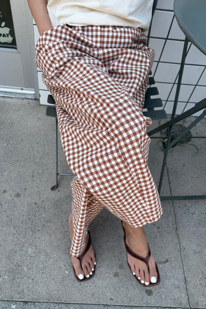 Arc Pants - Cinnamon Gingham