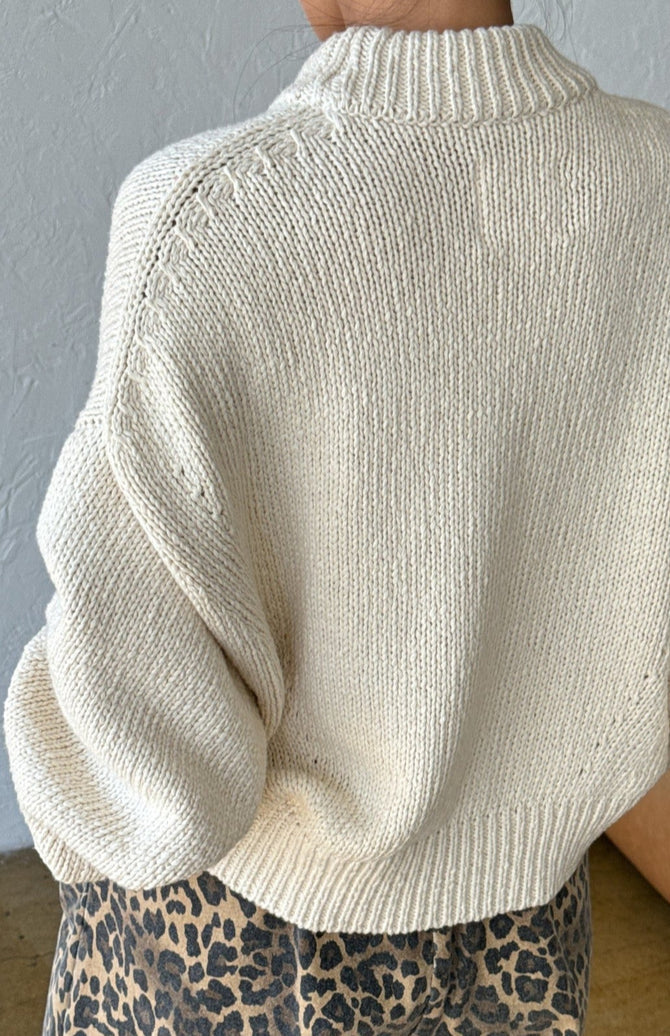 Zoe Cotton Sweater - Naturel