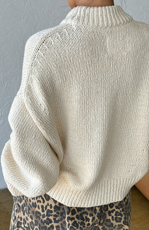 Zoe Cotton Sweater - Naturel