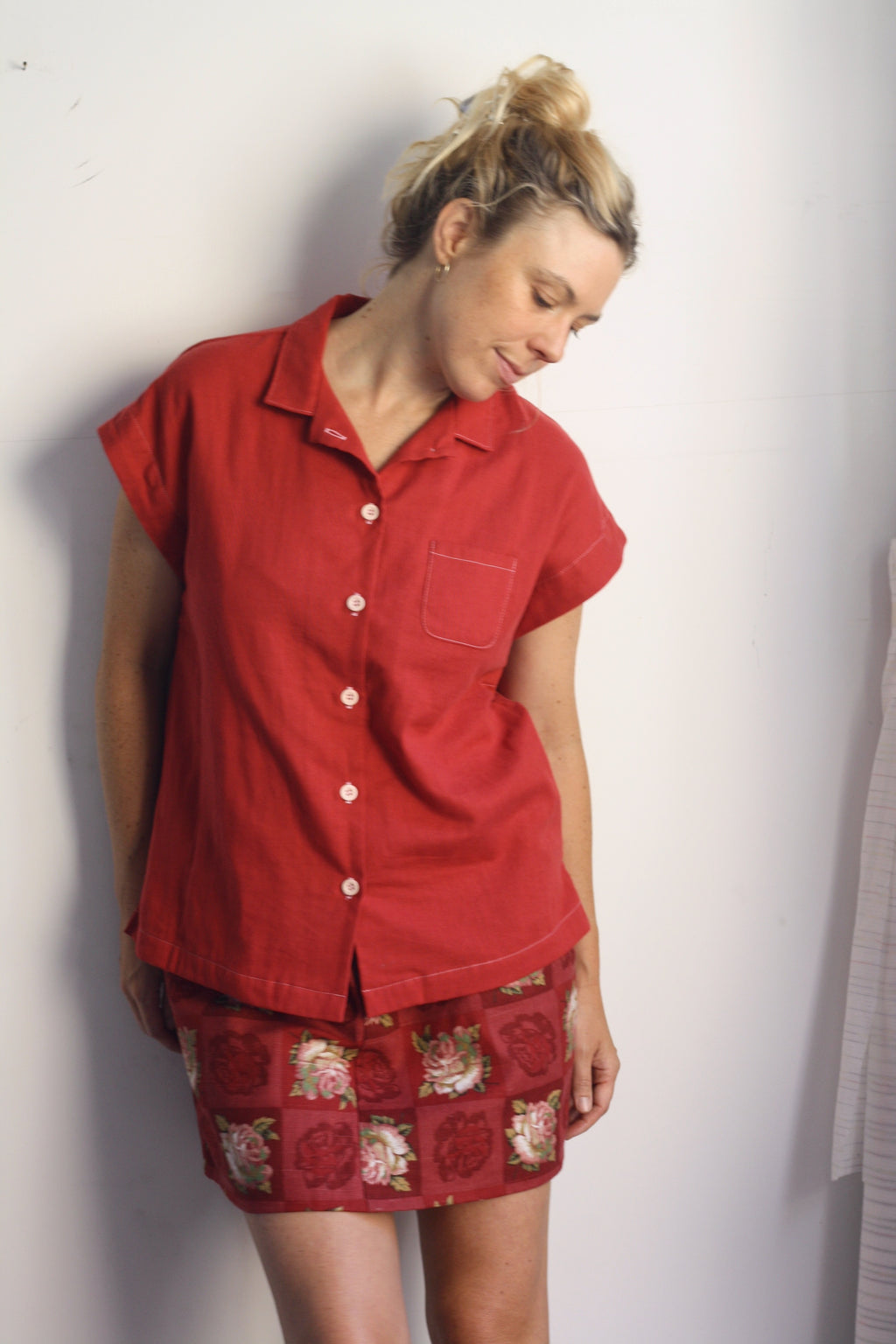 Bella Blouse - Tomato