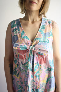 SAMPLE Sleeveless Bianca Dress - Pink Jungle