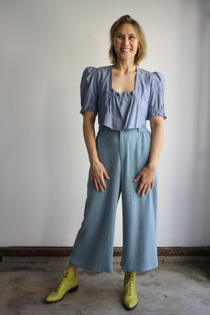 Keaton Ankle Trouser - Robin's Egg