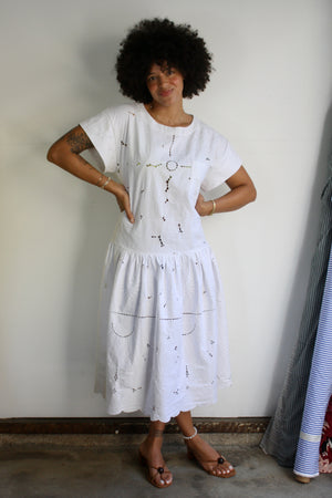 Daisy Dress - Cutwork OOAK