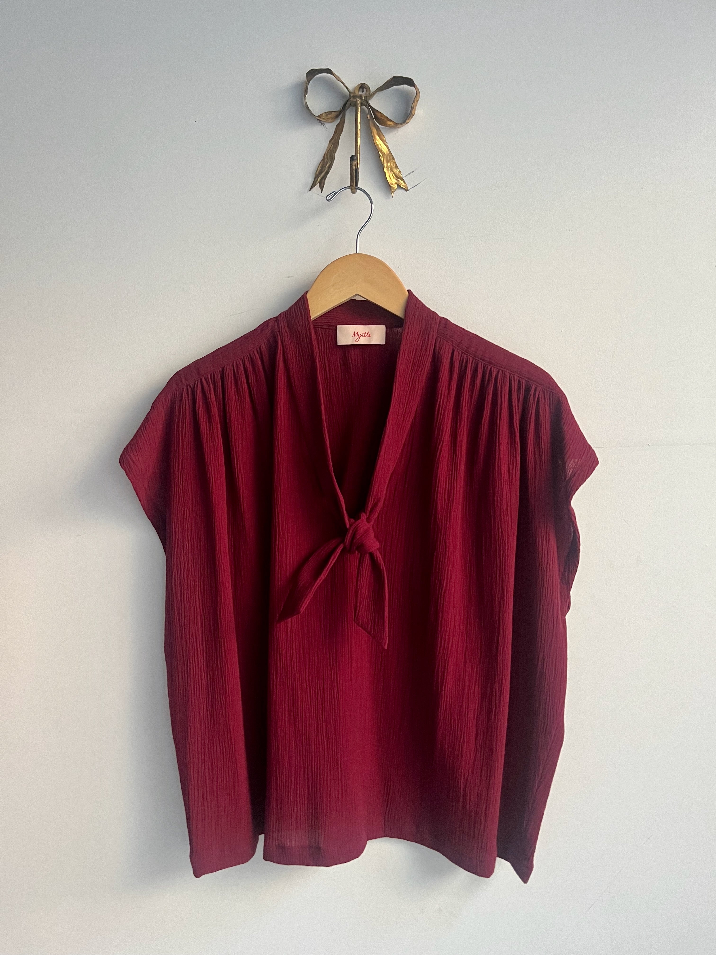 Faye Blouse - Burgundy