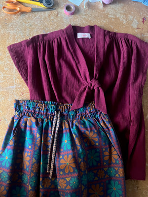 Faye Blouse - Burgundy