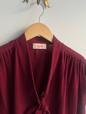 Faye Blouse - Burgundy