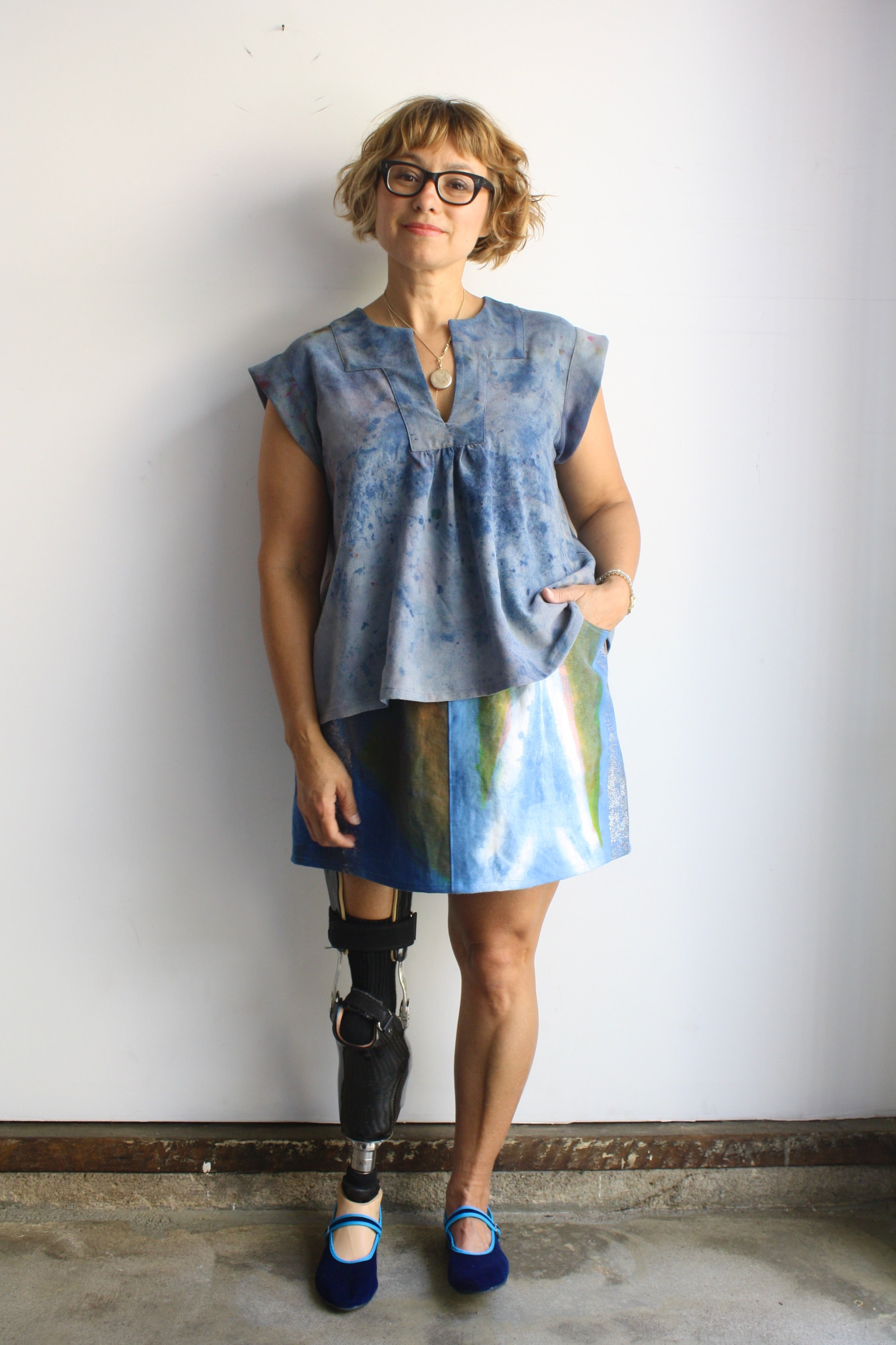 Claire Mini - Dye & Glitter Linen - X-Small 1