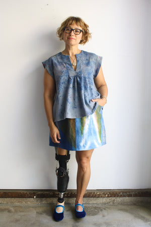 Jenny Top - Dyed Raw Silk - Small 1