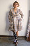 Stella Dress - Camel/Charcoal