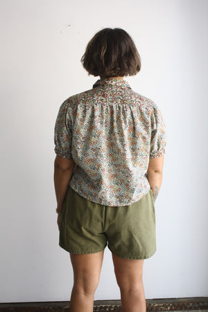 Claire Shorts - Golden Olive Twill