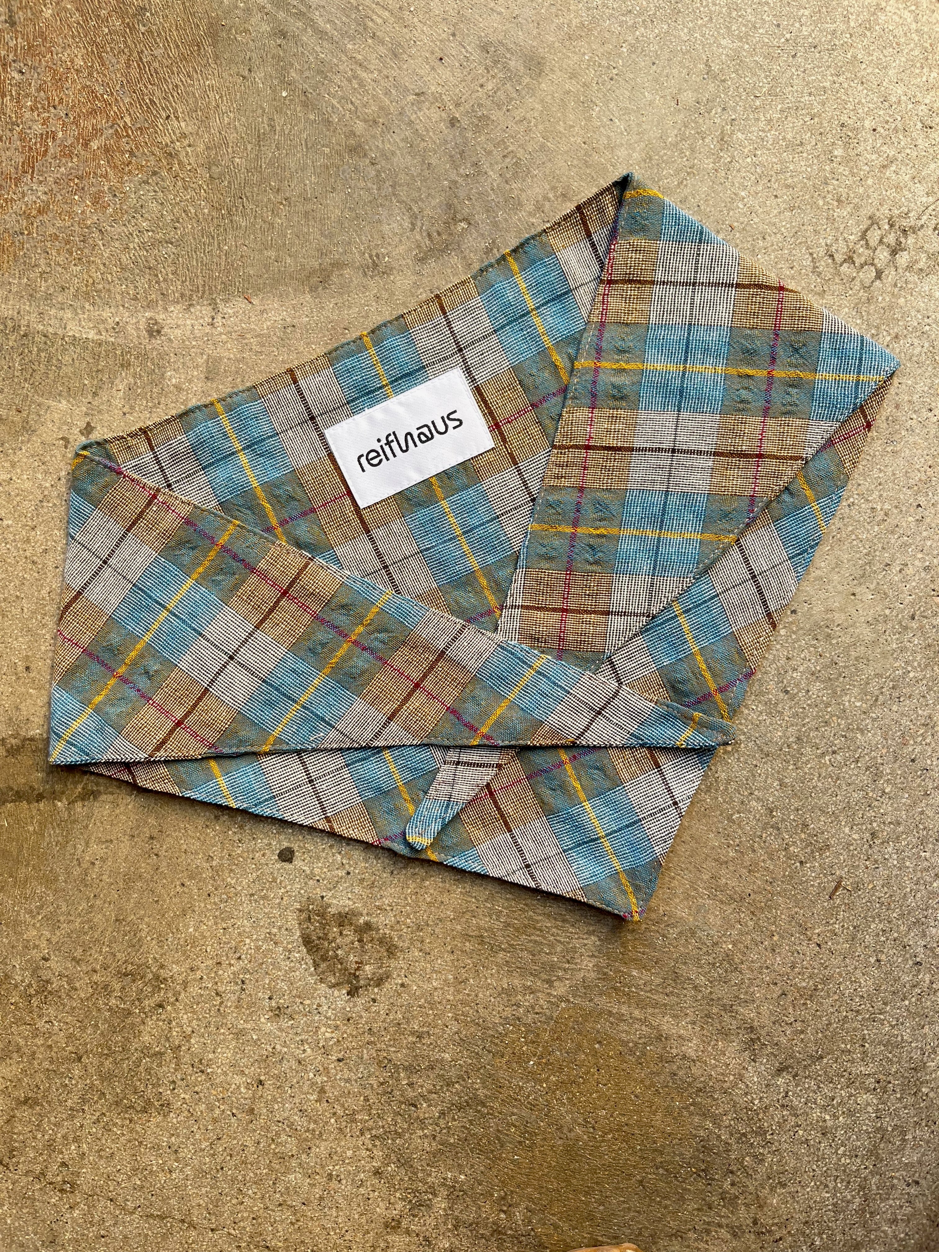 Yuri Kerchief - Teal Plaid