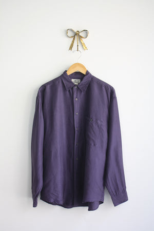 Oversized Silk Buttondown