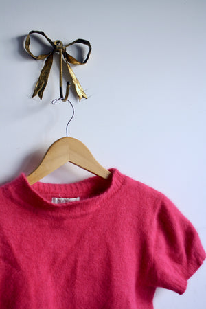 Hot Pink Angora Sweater