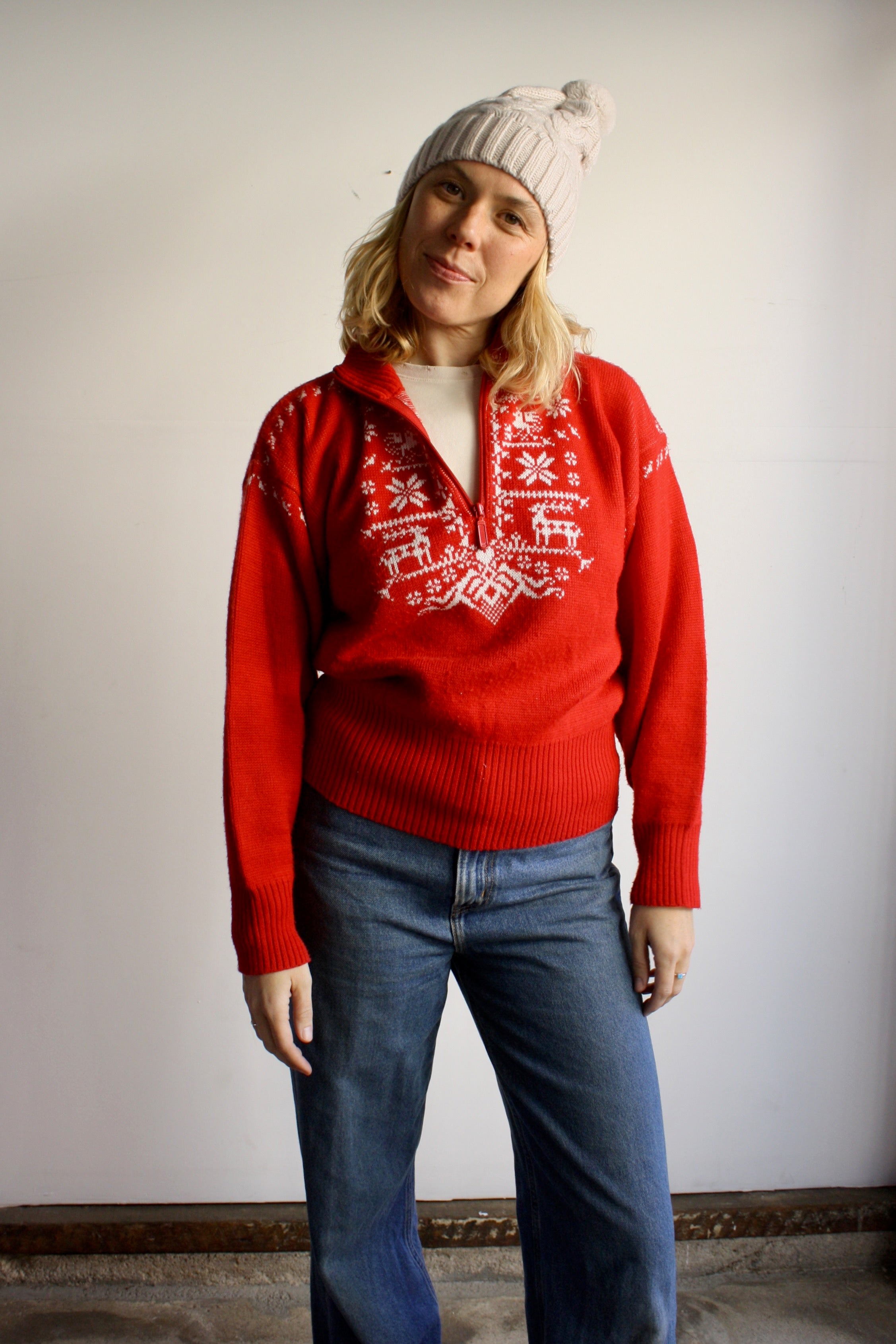 Nordic Half-Zip Sweater