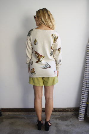 Silk Seashell Sweater