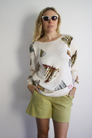 Silk Seashell Sweater