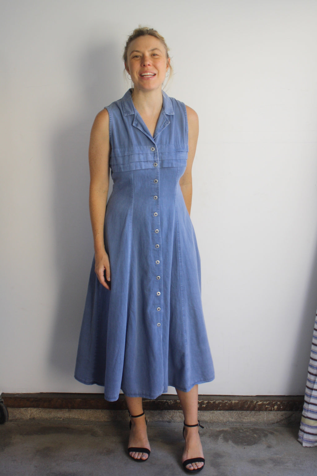 Pleated Bust Market Dress