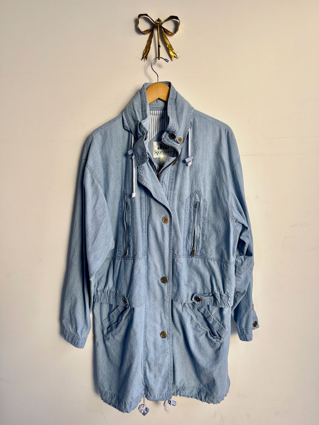 Hooded Chambray Jacket