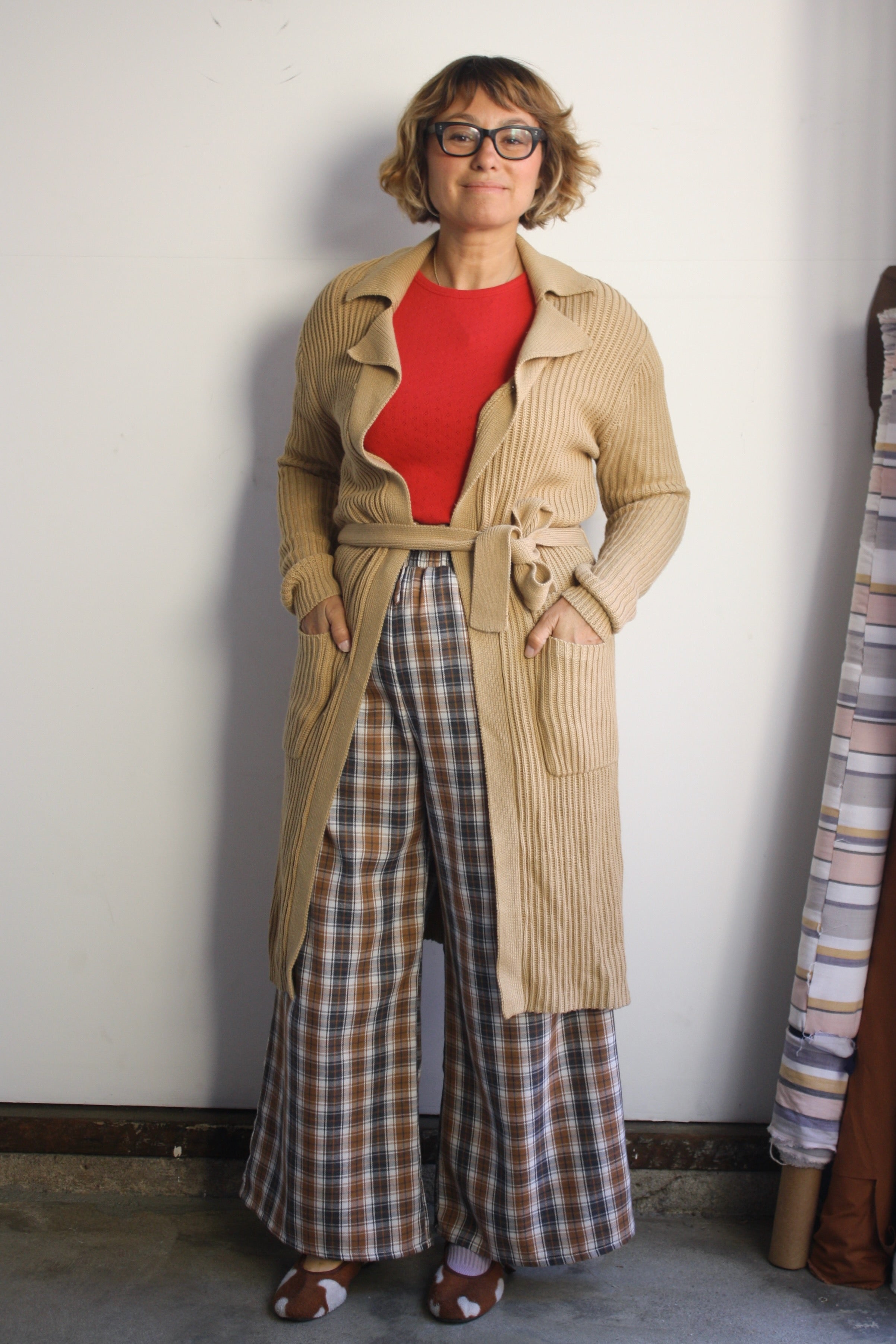 Camel Long Cardigan