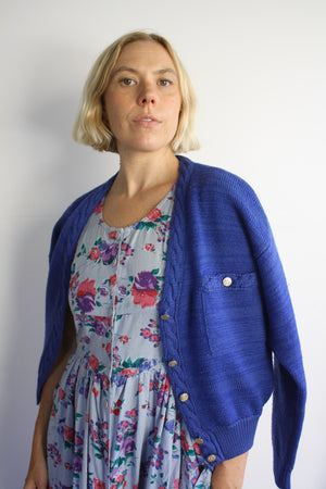Bow Pocket Floral Dress