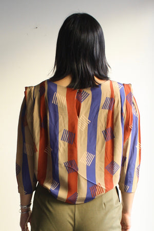 Graphic Rayon Blouse