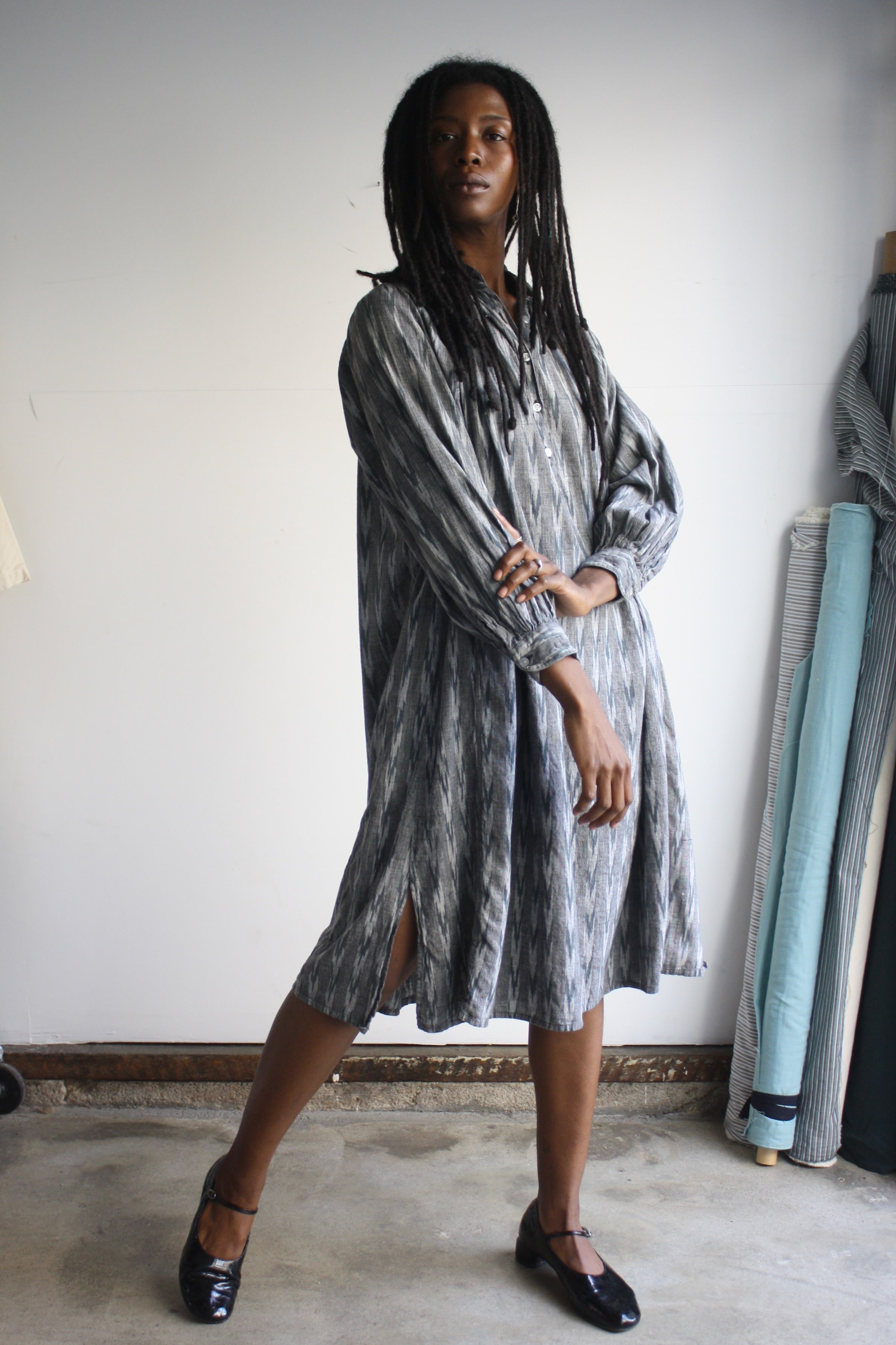 India Cotton Ikat Dress – Myrtle