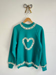 Lace Heart Sweatshirt
