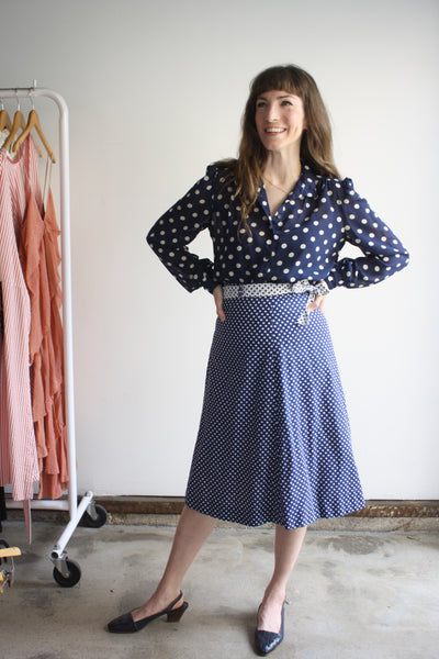 スカート MAR DE MARGARITAS KATE FLARED SKIRT POLKA DOT Skirts - Mar De Margaritas