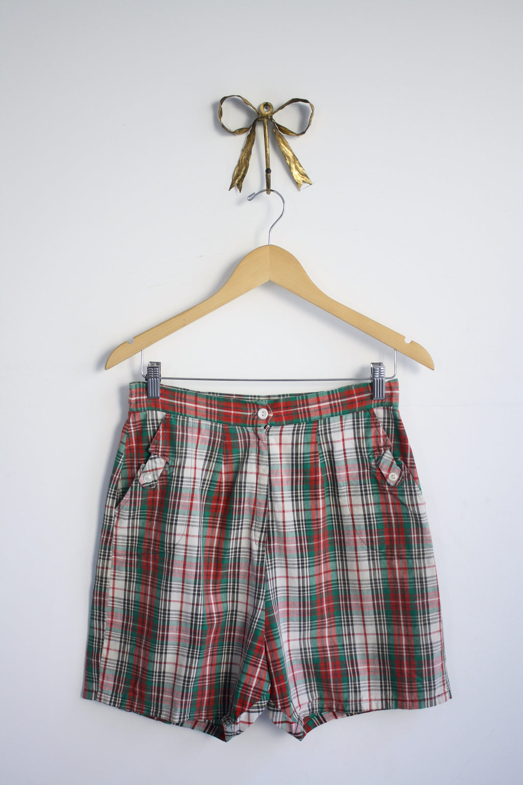 vintage plaid shorts