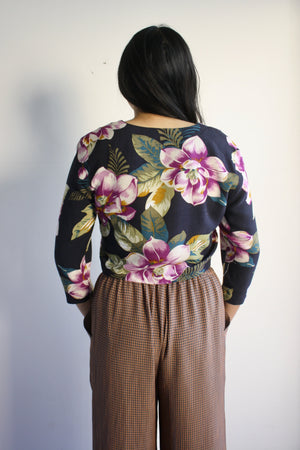 Crop Floral Blouse