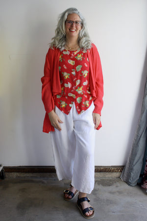 Rayon Crepe Open Blazer