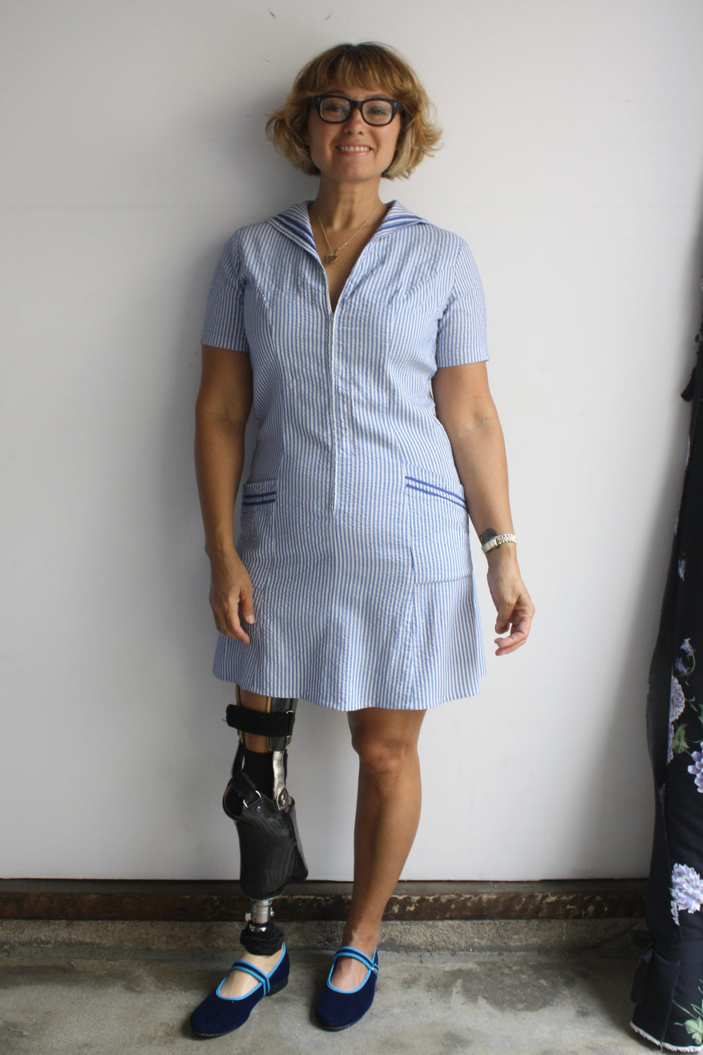 Seersucker Sailor Dress