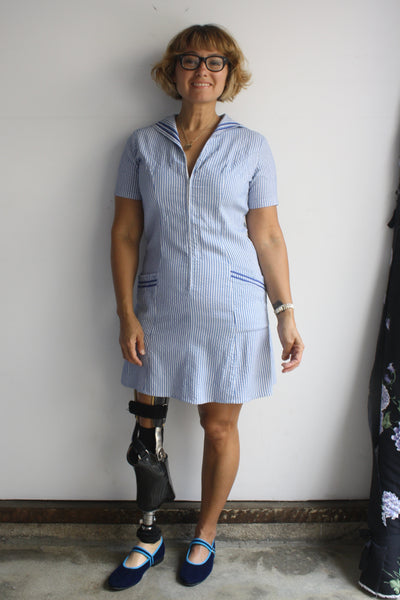 sailor vintage dress Seersucker Sailor Dress
