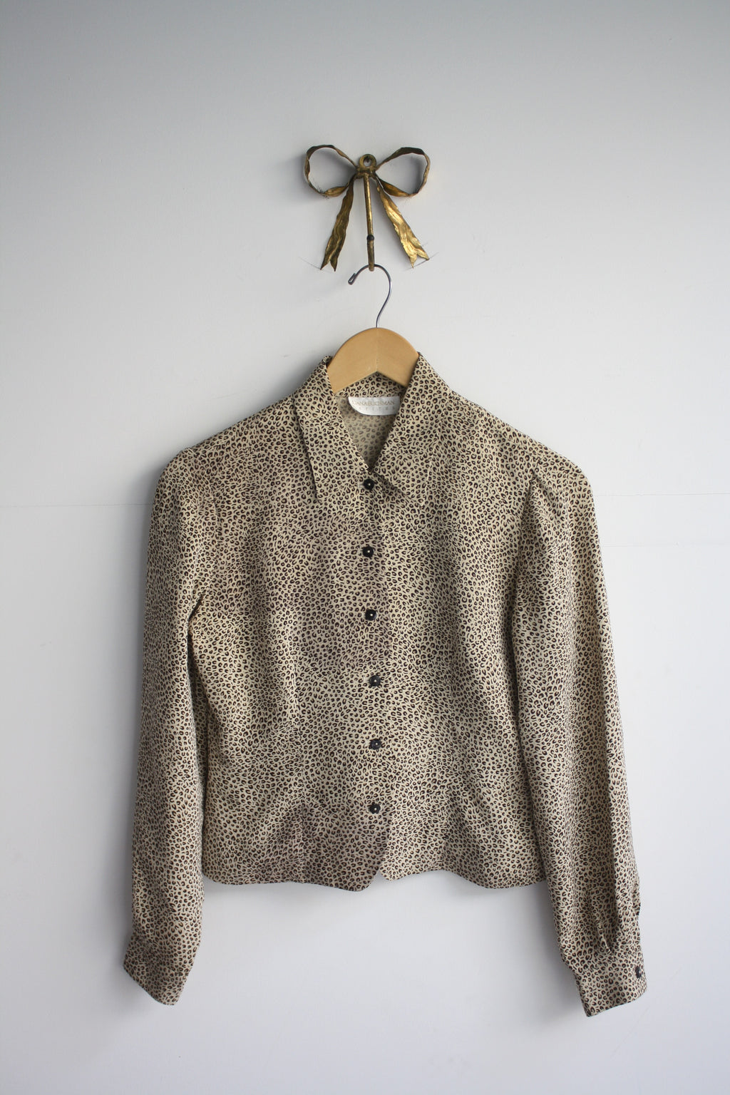 Silk Leopard Blouse